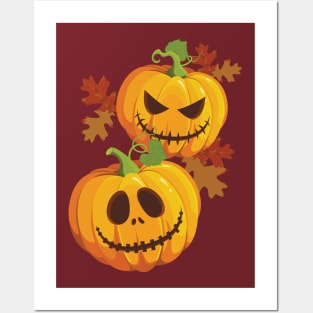 Halloween Jack O Lantern Oak Sweets Posters and Art